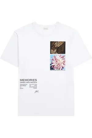 DRIES VAN NOTEN T-shirt à imprimé orchidée