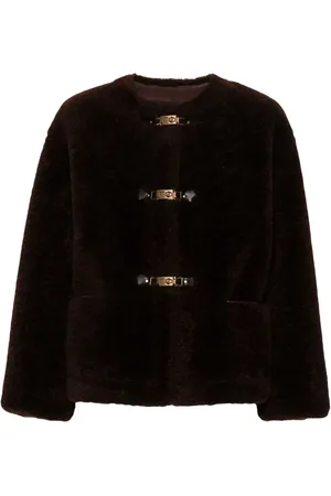 Maje Manteau en fourrure artificielle
