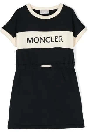 Moncler Robe en coton à logo brodé