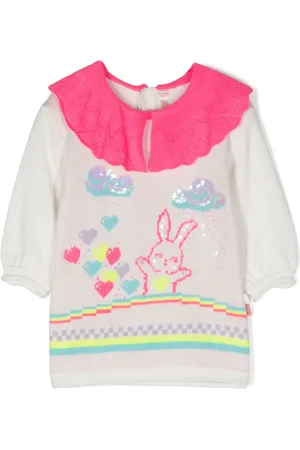 Billieblush Robe imprimée à plastron volanté