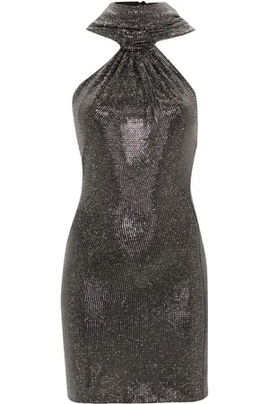 GIUSEPPE DI MORABITO Robe courte ornée de strass à capuche