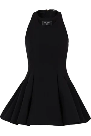 Balmain Robe courte à patch logo