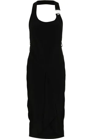 Moschino Robe mi-longue à dos-nu