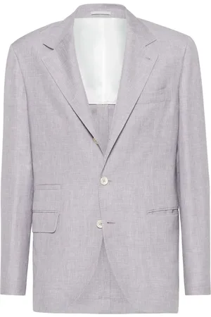 Brunello Cucinelli Blazer à motif Prince de Galles