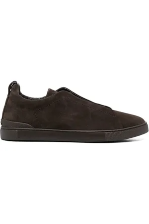 Ermenegildo Zegna Baskets à détails de coutures