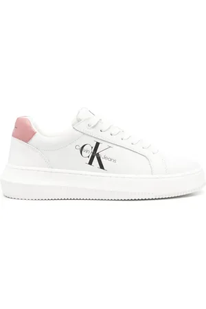 Calvin Klein Baskets en cuir à logo imprimé
