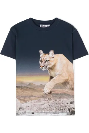 Molo T-shirt Roxo à imprimé puma