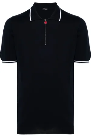 Kiton Polo en coton à fermeture zippée
