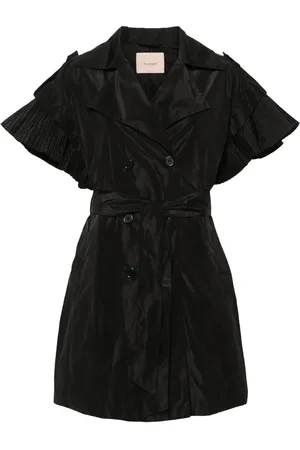 Twin-Set Gilet ceinturé à boutonnière croisée
