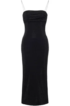 Serafini Robe mi-longue à ornements en cristal