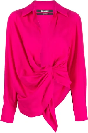 Jacquemus Chemise nouée à manches longues