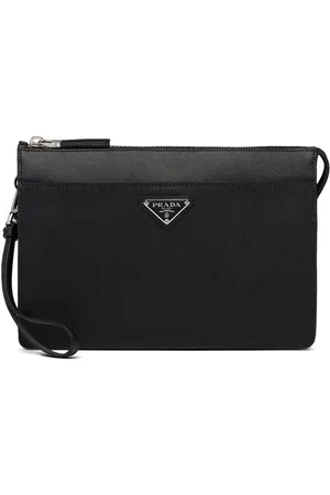 Prada Pochette à plaque logo