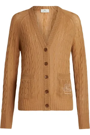 Etro Cardigan en maille torsadée à motif Pegaso