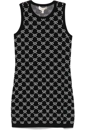 Twin-Set Robe à logo en intarsia