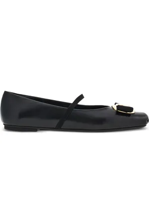Salvatore Ferragamo Ballerines New Vara à logo gravé