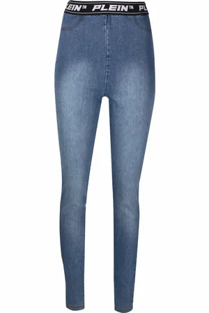 Philipp Plein Legging à taille à logo