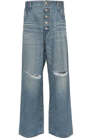 JUNYA WATANABE Jean slim à effet usé