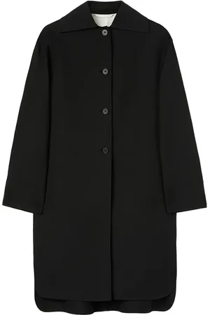 Jil Sander Manteau en coton à ourlet asymétrique