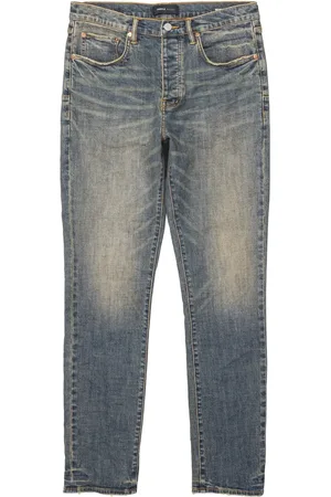 Purple Brand Jean droit à effet délavé