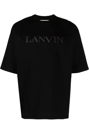 Lanvin T-shirt en coton à logo appliqué