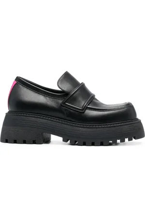 3Juin Mocassins en cuir à entaille penny