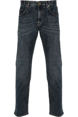 ELEVENTY Jean slim à effet délavé