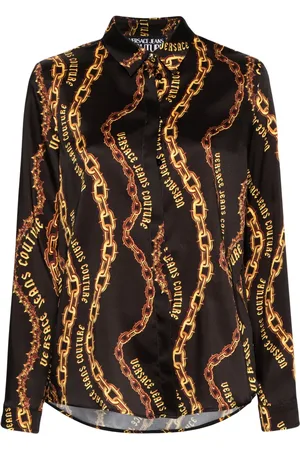 VERSACE T-shirt à imprimé Chain Couture