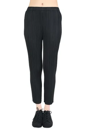 PLEATS PLEASE ISSEY MIYAKE Pantalon fuselé à taille ceinturée
