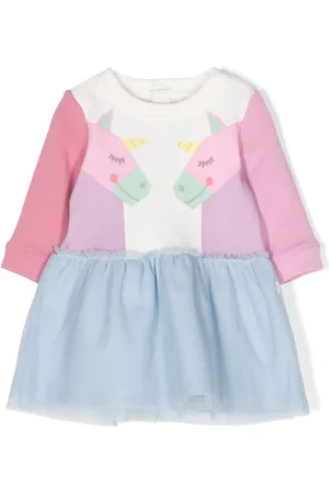 Stella McCartney Robe en tulle à imprimé graphique