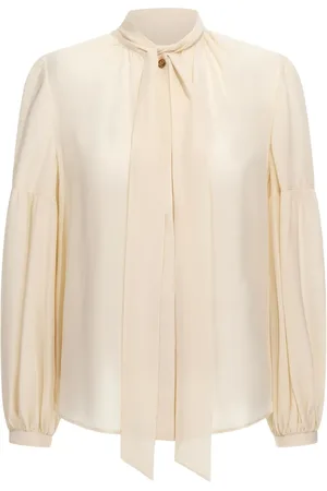 Roberto Cavalli Blouse en soie à col noué