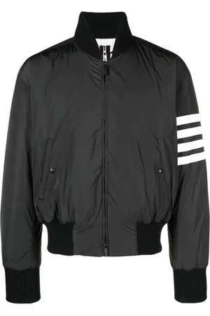 Thom Browne Veste bomber zippée à détails rayés