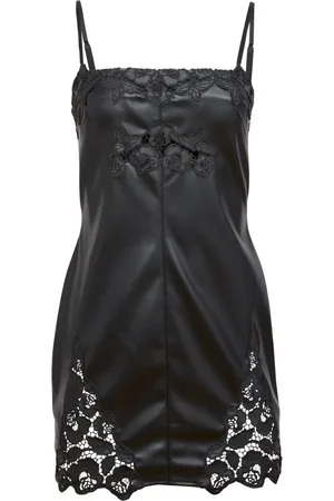 FLEUR DU MAL Robe courte en cuir vegan
