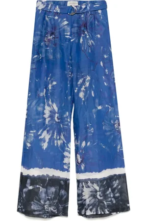 Ermanno Firenze Pantalon à fleurs