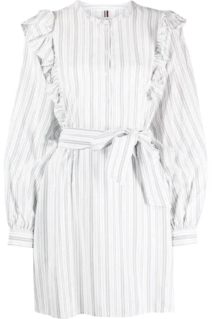 Tommy Hilfiger Robe rayée Regular à volants