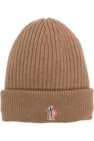 Moncler Bonnet en laine à logo brodé