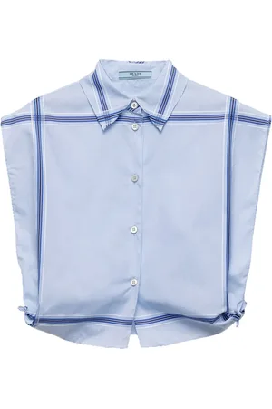 Prada Chemise crop à carreaux