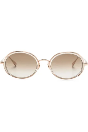 Linda Farrow Lunettes de soleil Finn à forme ovale