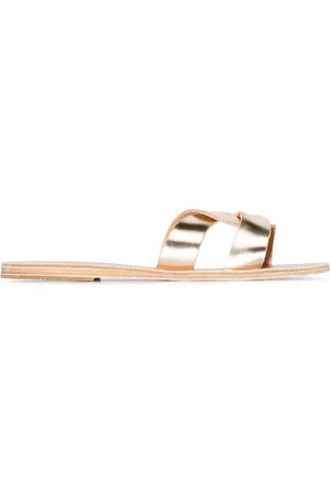 Ancient Greek Sandals Gold Desmos crossover leather sandals