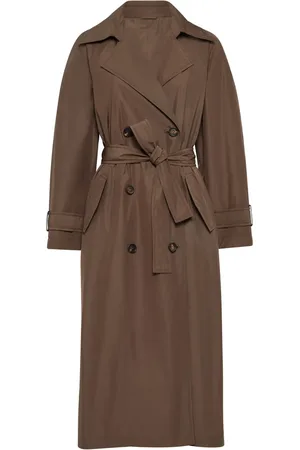 Brunello Cucinelli Trench à perles métalliques