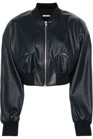 ROTATE Veste crop à design tressé