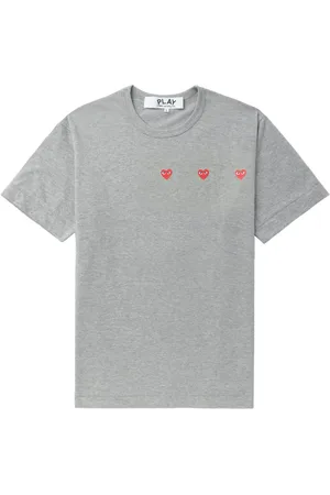 Comme des Garçons T-shirt Triple Hearts en coton