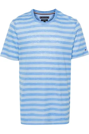 Tommy Hilfiger T-shirt rayé à logo brodé