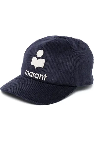 Isabel Marant Casquette en velours Tyron côtelé à logo brodé