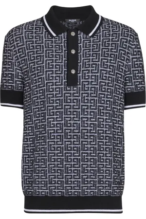 Balmain Polo Labyrinth en maille