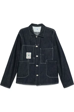 C.P. Company Veste en jean à patch logo