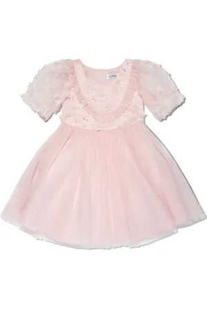 IAME Robe en tulle à fleurs appliquées