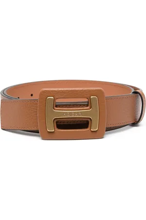 Hogan Ceinture en cuir à plaque logo