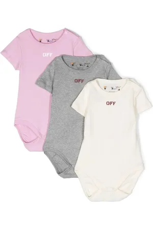 OFF-WHITE Trousseau de naissance à logo brodé