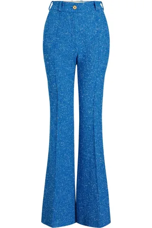 Patou Pantalon en tweed à taille haute