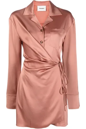 Nanushka Robe courte Xaviera satiné